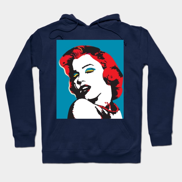 Marilyn Monroe Hoodie by Pittura